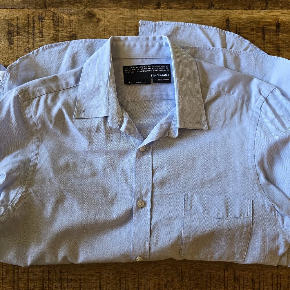 The Kooples Men's Long Sleeved Shirt - Light Blue Color, XS Size